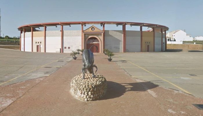 Frontal de la Plaza de Palos de la Frontera