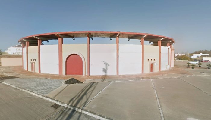Frontal de la Plaza de Palos de la Frontera